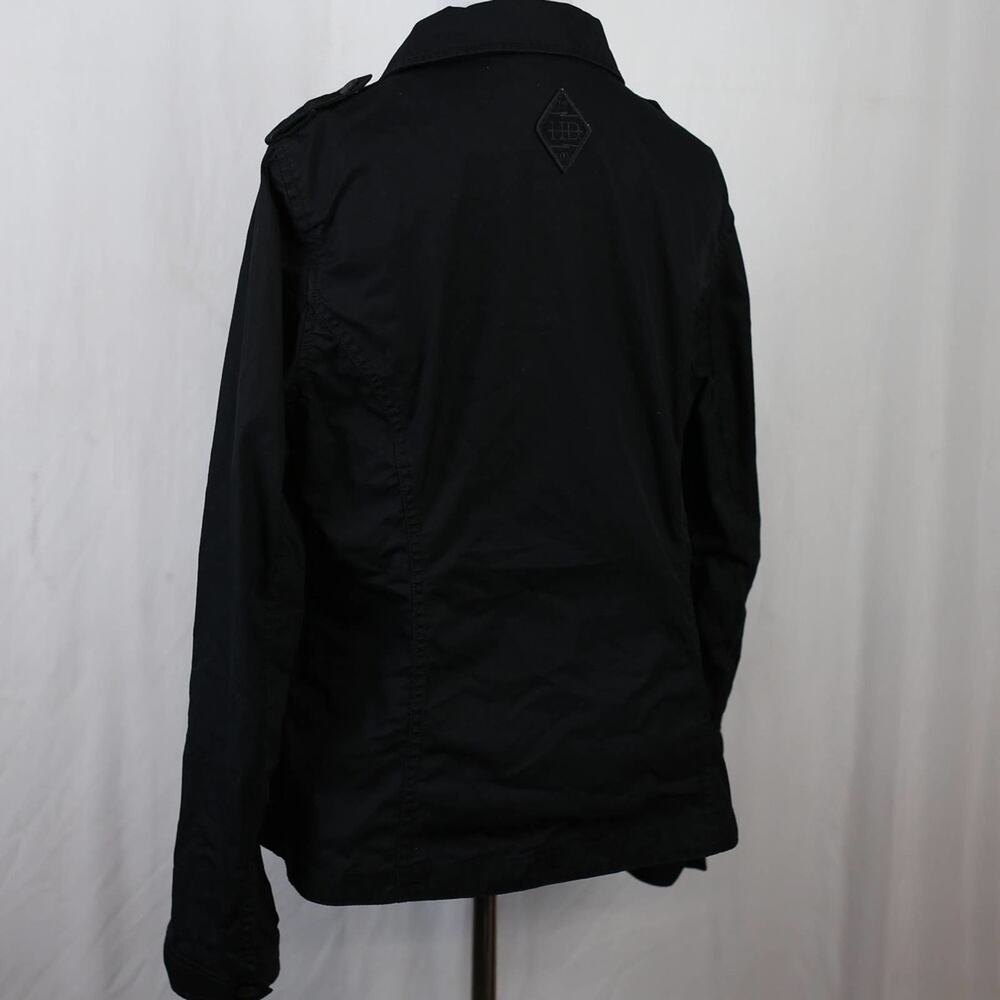 Harley Davidson Black Lightening Bold Jacket Lightweight Snap Closure Sz Medium - Picture 4 of 7
